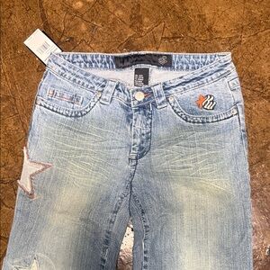 Rocawear Light Blue Star Embellished Women's Jeans